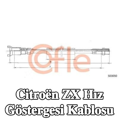 COFLE Hız göstergesi kablosu — Citroën Zx