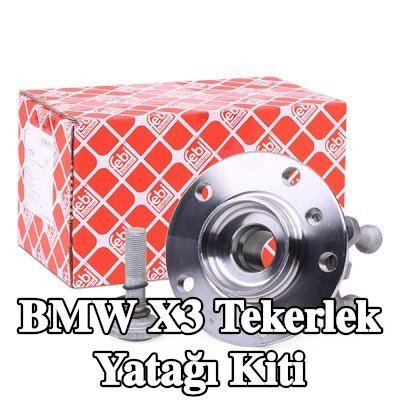 FEBI BILSTEIN Sol ön aks tekerlek yatağı kiti, Tekerlek göbeğine entegre tekerlek yatağı, ABS sensör halkalı, entegre manyetik sensör halkalı, sabitleme/montaj malzemesi ile — 2012 BMW X3