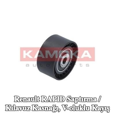 KAMOKA Saptırma / kılavuz kasnağı, V-ribbed belt Outer Diameter: 60mm — 1995 Renault Rapid