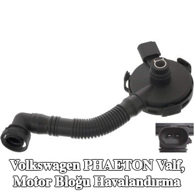 FEBI BILSTEIN Valf, hızlı bağlantı elemanlı motor bloğu havalandırma — 2002 Volkswagen Phaeton