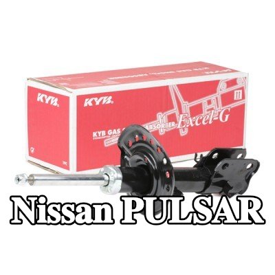 KYB ممتص الصدمات Excel-G, المحور الأمامي الأيمن, ضغط الغاز, دعامة نظام التعليق — Nissan Pulsar