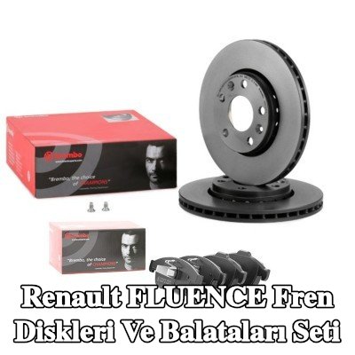 BREMBO Fren diskleri ve balataları seti Prime, içten havalandırmalı — Renault Fluence
