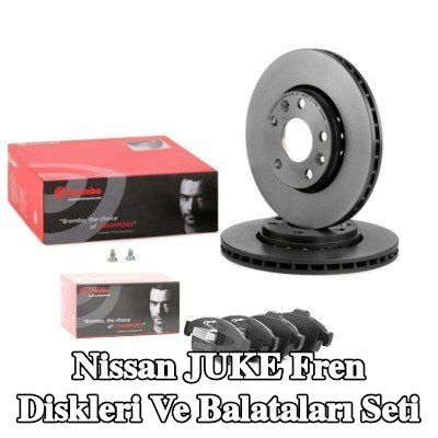 BREMBO Fren diskleri ve balataları seti Prime, içten havalandırmalı — Nissan Juke