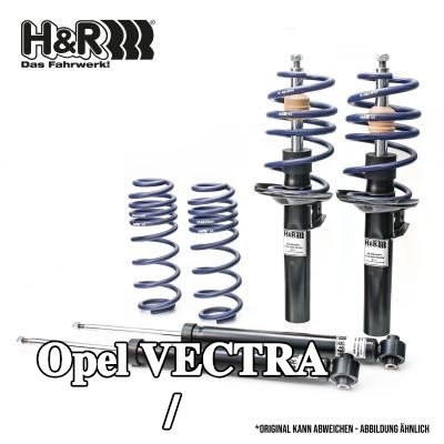 H&R مجموعة التعليق، نوابض لولبية / ممتصات صدمات — 2002 Opel Vectra