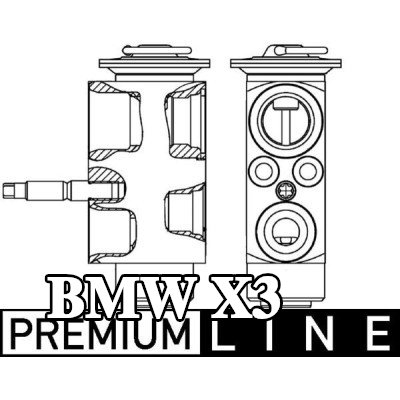 MAHLE صمام تمدد تكييف الهواء — 2011 BMW X3