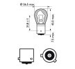 PHILIPS Sinyal ampulü Küre şekilli lamba, PY21W, 12V — Nissan Townstar (2)