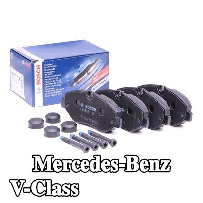 BOSCH مجموعة وسادات الفرامل 20, 8mm, مع دليل التركيب — Mercedes-Benz V-Class