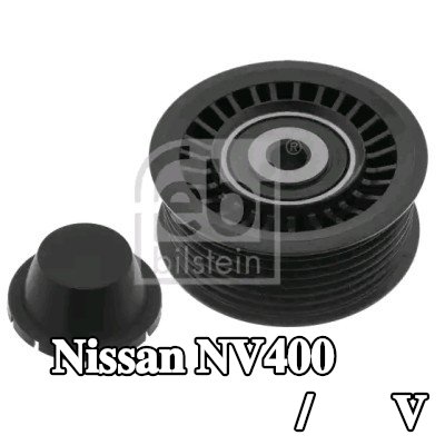 FEBI BILSTEIN بكرة الانحراف/التوجيه, V-ribbed belt Outer Diameter: 75mm — Nissan Nv400