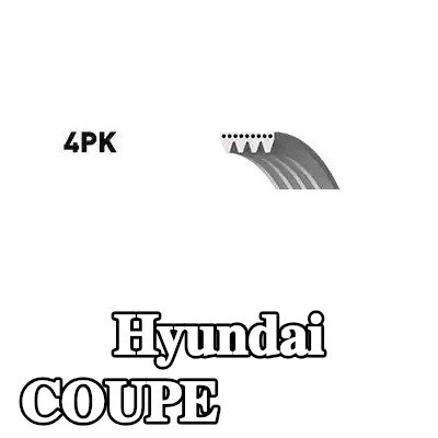 BOSCH حزام سيربنتين 856mm, Number of ribs: 4 — Hyundai Coupe