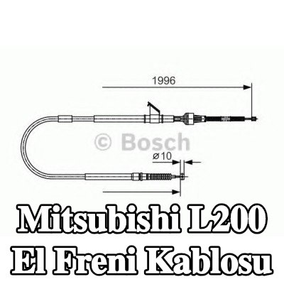 BOSCH El freni kablosu 1995mm — 2002 Mitsubishi L200