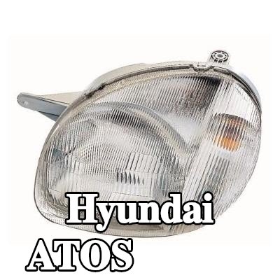 ABAKUS المصباح الأيمن, H4, لون العدسة (مؤشر الاتجاه): شفاف كالكريستال, بدون لمبة — 2000 Hyundai Atos