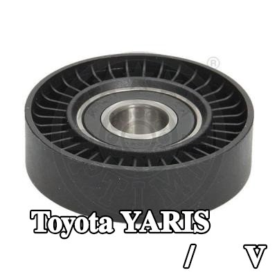 OPTIMAL بكرة الانحراف/التوجيه, V-ribbed belt Outer Diameter: 70mm, بدون حامل — Toyota Yaris
