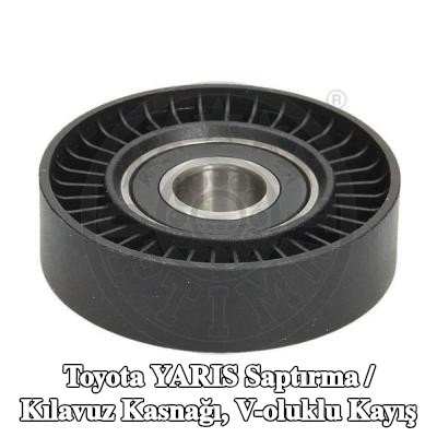 OPTIMAL Saptırma / kılavuz kasnağı, V-ribbed belt Outer Diameter: 70mm, tutucu olmadan — Toyota Yaris