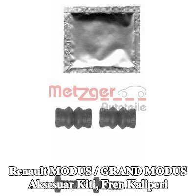 METZGER Aksesuar Seti, kılavuz cıvatasız fren kaliperi — Renault Modus / Grand Modus