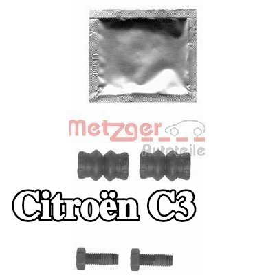 METZGER مجموعة الملحقات, مكبس الفرامل بدون مسامير التوجيه — 2002 Citroën C3