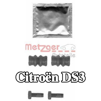 METZGER مجموعة الملحقات, مكبس الفرامل بدون مسامير التوجيه — 2012 Citroën Ds3