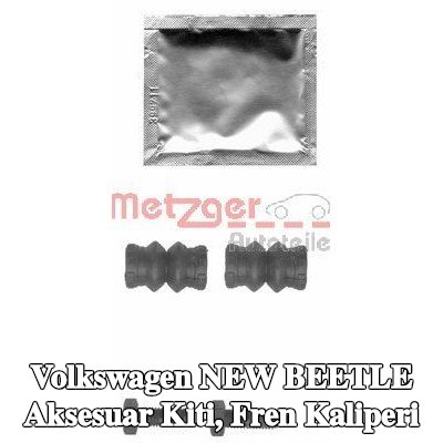 METZGER Aksesuar Seti, kılavuz cıvatasız fren kaliperi — 1998 Volkswagen New Beetle