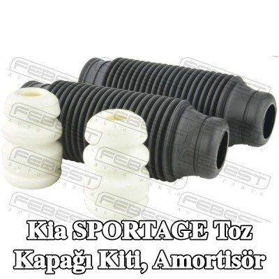 FEBEST Toz kapağı kiti, amortisör Arka Aks — 2000 Kia Sportage