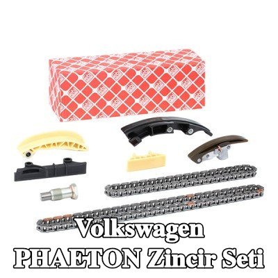 FEBI BILSTEIN Zincir gergisi içeren zamanlama zinciri kiti, kızak raylı — 2002 Volkswagen Phaeton
