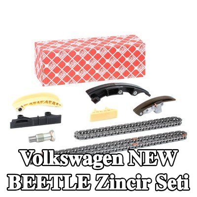 FEBI BILSTEIN Zincir gergisi içeren zamanlama zinciri kiti, kızak raylı — Volkswagen New Beetle