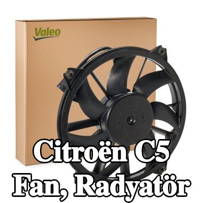 VALEO Fan, radyatör 396mm — 2002 Citroën C5