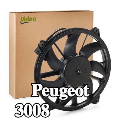VALEO مروحة, المبرد 396mm — 2012 Peugeot 3008