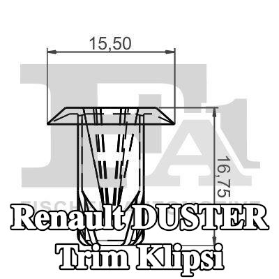 FA1 Trim klipsi — Renault Duster