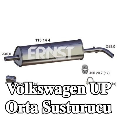 ERNST Orta susturucu 1040mm — Volkswagen Up