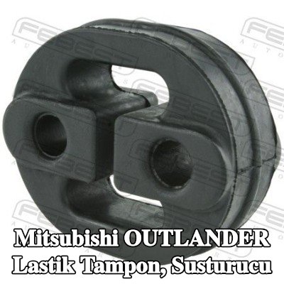 FEBEST Lastik tampon, susturucu Sağ Arka — Mitsubishi Outlander