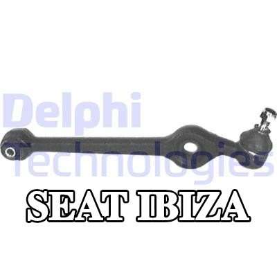 DELPHI ذراع التعليق للمحور الأمامي, السفلي, الفولاذ, مع وصلة كروية — 1990 SEAT Ibiza