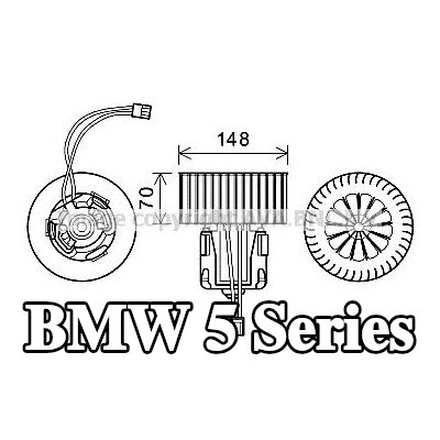 PRASCO محرك منفاخ التدفئة — BMW 5 Series