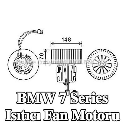 PRASCO Isıtıcı fan motoru — BMW 7 Series