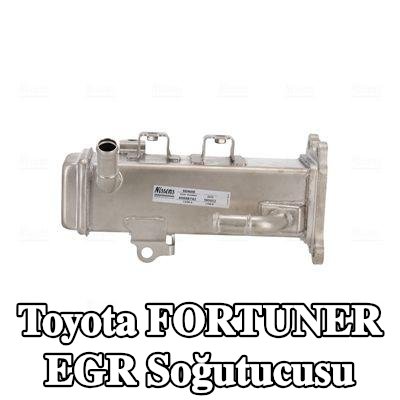 NISSENS Conasız/sızdırmazlık elemanı olmayan EGR soğutucu, sensörsüz, vakum baypas olmadan — Toyota Fortuner