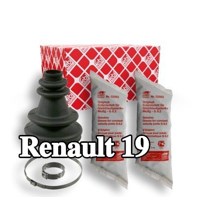 FEBI BILSTEIN طقم غطاء مفصل CV, عمود الدفع للمحور الأمامي الأيمن, مطاط — Renault 19