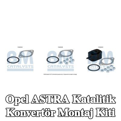 BM CATALYSTS Katalitik konvertör montaj kiti — 2012 Opel Astra