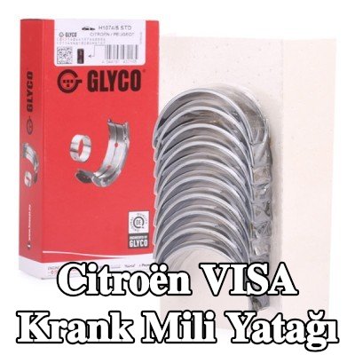 GLYCO Çelik tabanlı alüminyum alaşımlı krank mili yatağı — Citroën Visa