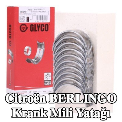 GLYCO Çelik tabanlı alüminyum alaşımlı krank mili yatağı — 2000 Citroën Berlingo