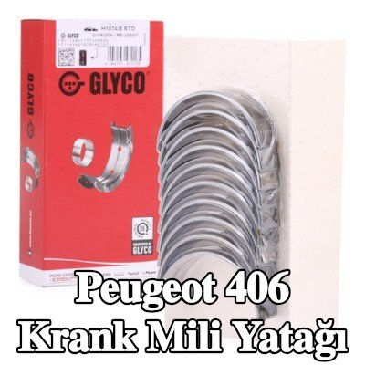 GLYCO Çelik tabanlı alüminyum alaşımlı krank mili yatağı — Peugeot 406