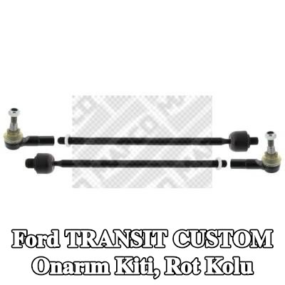 MAPCO Onarım Kiti, bağlantı çubuğu Ön Aks Sol, Ön Aks Sağ, aks mafsalı ile birlikte — Ford Transit Custom