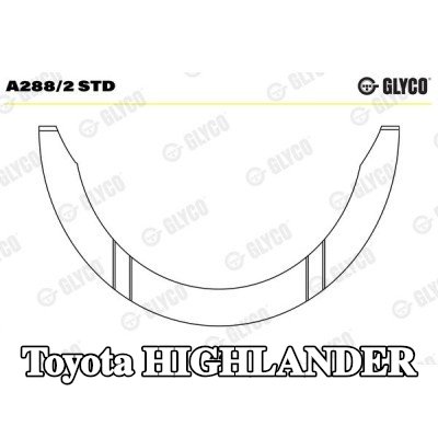 GLYCO صامولة الدفع، العمود المرفقي — Toyota Highlander