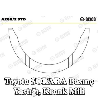 GLYCO Basınç Yastığı, krank mili — Toyota Solara
