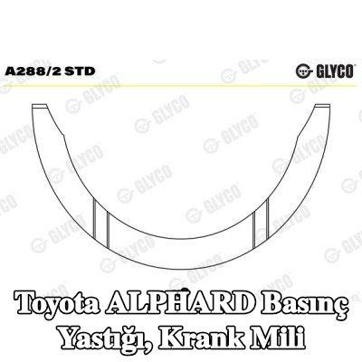 GLYCO Basınç Yastığı, krank mili — Toyota Alphard