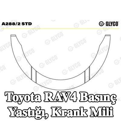 GLYCO Basınç Yastığı, krank mili — 2012 Toyota Rav4