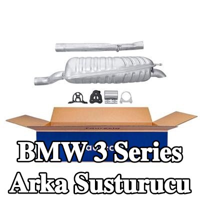 HELLA Arka susturucu Arka, montaj parçaları ile — 2002 BMW 3 Series