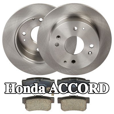RIDEX مجموعة أقراص الفرامل والوسادات للمحور الخلفي, صلب — 2000 Honda Accord