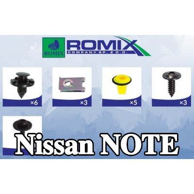 ROMIX بطانة قوس العجلة الجناح, داخلي — 2012 Nissan Note
