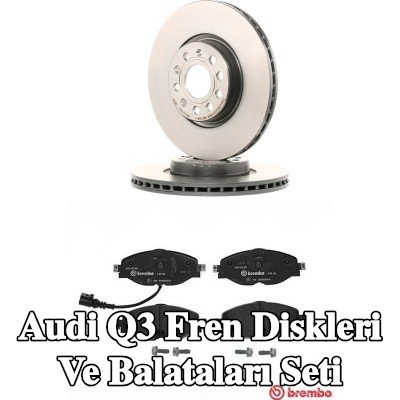 BREMBO Fren diskleri ve balataları seti Prime, içten havalandırmalı — Audi Q3