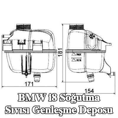 MAHLE Kapaksız soğutma sıvısı genleşme tankı — BMW i8