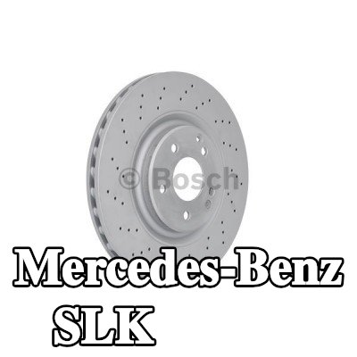 BOSCH القطر الخارجي لقرص المكابح: 330mm, مثقّب, مُهوى, مطلي — Mercedes-Benz Slk