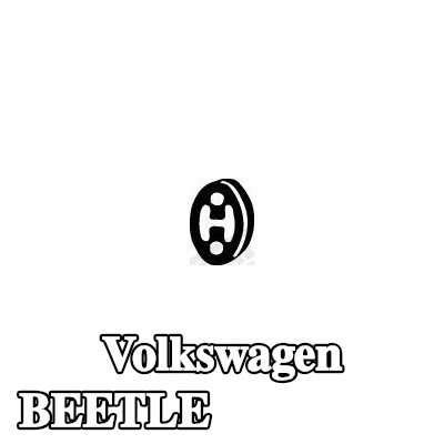 WALKER حامل مطاطي للعادم — Volkswagen Beetle